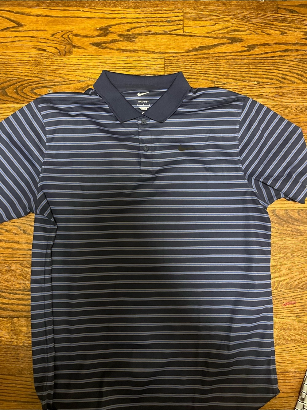 Nike Men’s Dri-FIT Striped Polo Shirt - Navy Blue